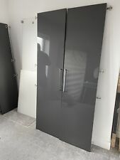 Grey Gloss Wardrobe Doors 