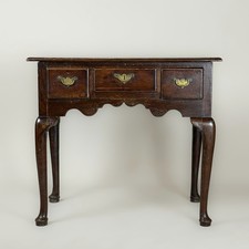 Antique Georgian Oak Lowboy /