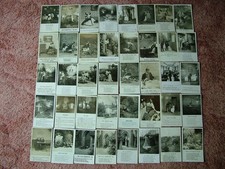 40 Very Old Black & White BAMFORTH Postcards. 1900's - 1910's Standard size.