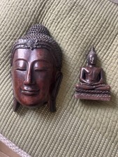 Thai Buddha Head and Seated