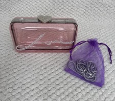 H&M x Giambattista Valli Clear Pink Love Clutch Crossbody Bag