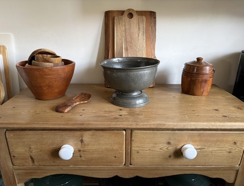 Oak biscuit barrel - oak,
