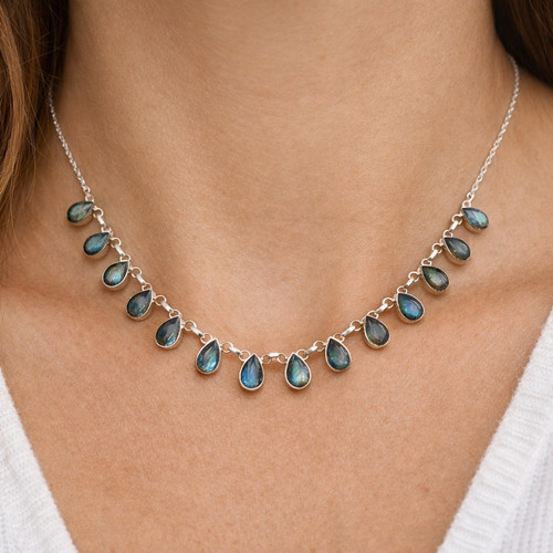 Natural labradorite gemstone - natural,