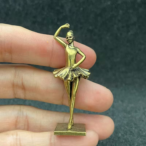 Stunning brass ballerina - brass,