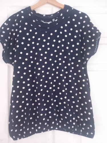 Next navy blue spot bubble - blue, hem