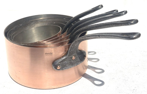 Vintage french copper pan - vintage, set