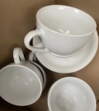 Plain White Porcelain Cups &