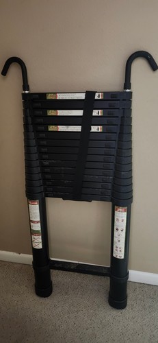 Telescoping ladder used - telescoping,