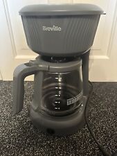 BREVILLE VCF139 Flow Filter Coffee Machine 12 Cup Capacity Glass Jug -Slate Grey