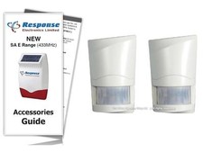 Response Alarms Wirefree PIR Detector SAP E 433MHz TWIN PACK & GUIDE RRP £69.95