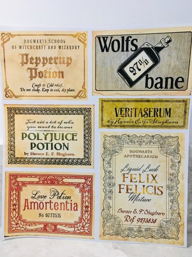 Potion labels for party - for,