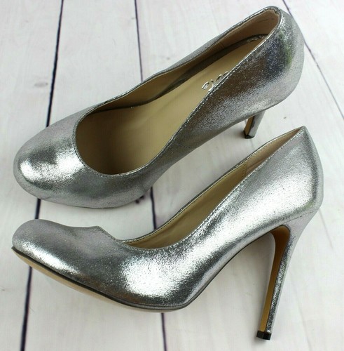Womens silver court shoes - womens,