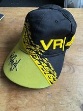 valentino rossi embroidered signature hat VR 46 race cap Blue Green Rare