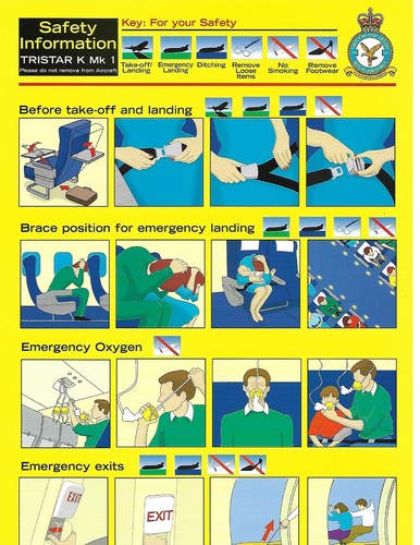 Safety card raf royal air - safety,