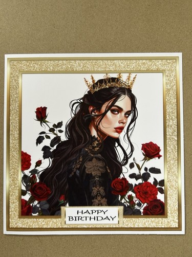 Handmade birthday card gothic - card,