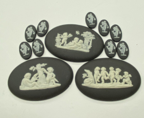 Vintage wedgwood black jasper - vintage,