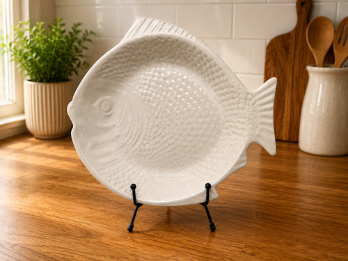 Dake white fish shaped - dake,