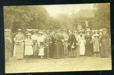 HANBURY Worcestershire The Fete at Hanbury Hall 1913  Group of people RP