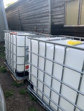 IBC Water Tank. 1000 Litre IBC Container. Water Storage Ideal For Allotment