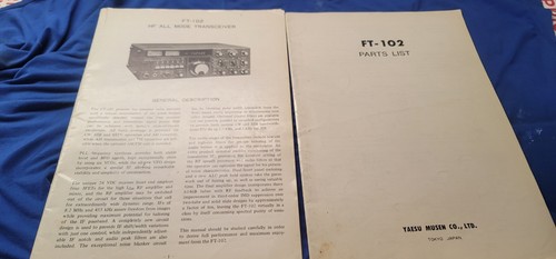 Manual and part list - manual,