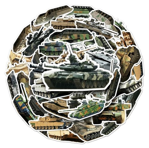 Tank stickers military - 10,