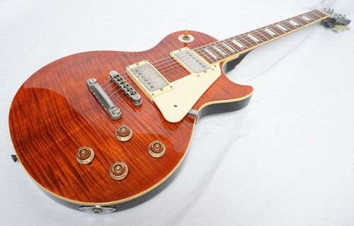 Burny les paul amber - amber, flame