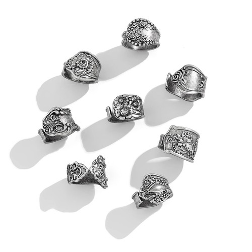 Vintage knuckle rings set - rings, for