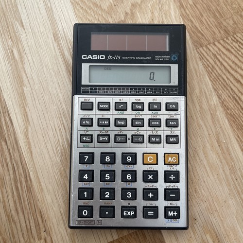 Vintage casio 115n solar - casio,