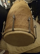 Dholak Wooden Drum Musical Instrument  Nuts And Bolts Settings  From Punjab