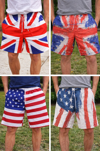 Usa flag shorts union - flag, jack