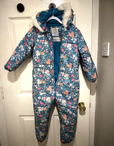 Tui girls blue floral - girls, hooded
