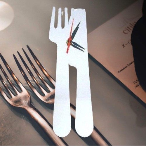Cutlery clock - cutlery,