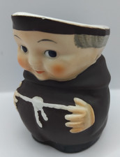 Vintage Goebel Pottery Miniature Monk 'Ile St Pierre' 6.5cms jug West Germany