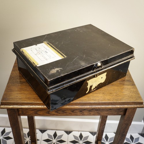 Deed box black - box,