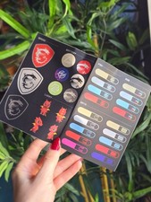 MSI Red Dragon Logo Motherboard Stickers. Computer battery fan bridge PC Tower