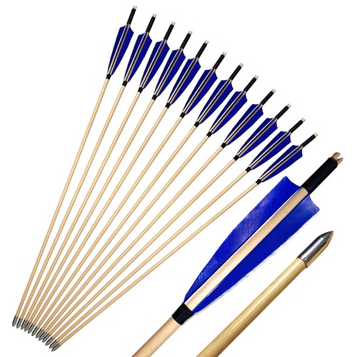 12pcs wooden arrows - 12pcs, 33''