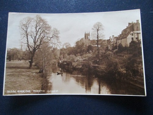 Postcard river exe tiverton - river,