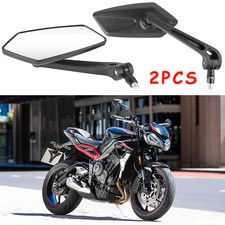 For Triumph Street Speed Triple 675 R RS Pairs Side Mirrors Rearview 10mm Black