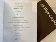 All Ways Carping - The Carp Tapes Leather Bound Carp Fishing Book 41/50