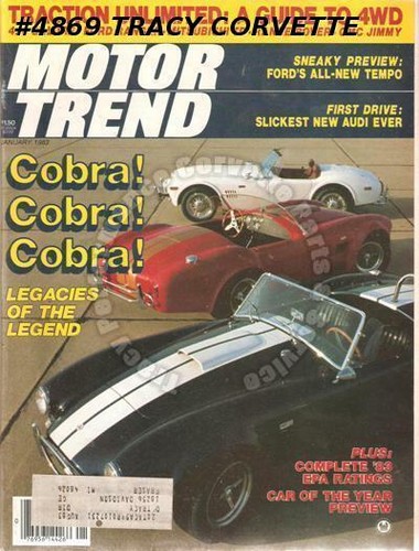 January 1983 motor trend cobra - trend,