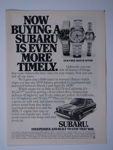 1978 subaru vintage - 1978,