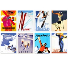 Vintage Winter European Skiing