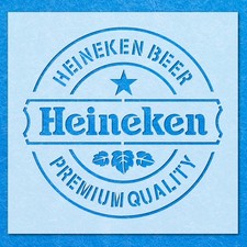 Heineken Beer Brand Drink Bar Logo Stencil: Life Airbrush Wall Art Crafts , DIY