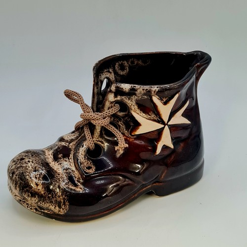 Vintage ceramic pottery - vintage, boot
