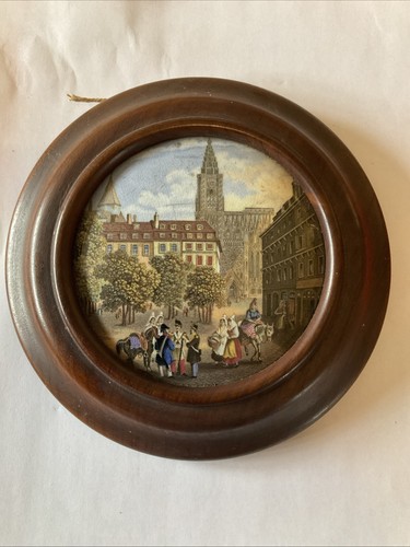 Victorian pot lid prattware - pot,