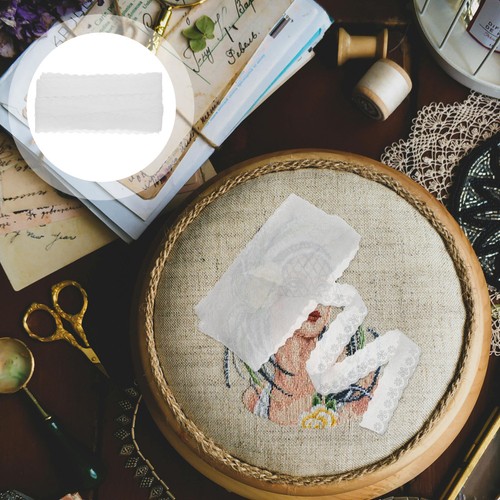 White cotton eyelet - cotton, lace