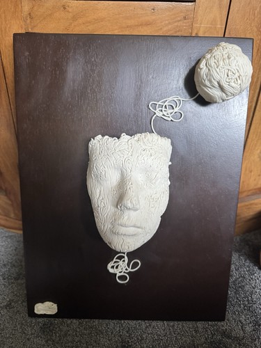 Ceramic face art piece - piece,