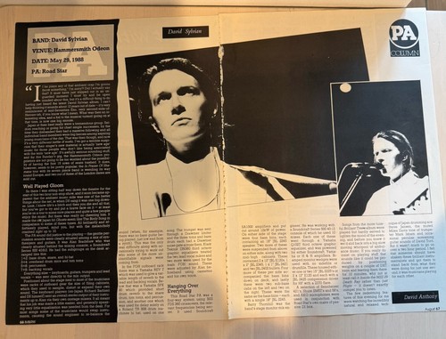 David sylvian praise of - david,