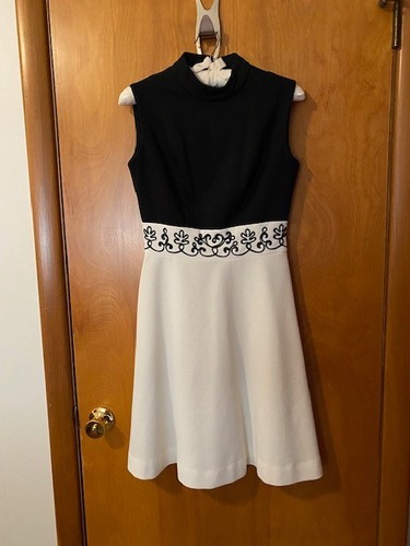 Vtg 1960s black white - 1960s, fit