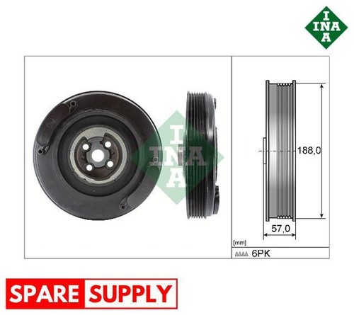 Belt pulley crankshaft - belt, pulley,